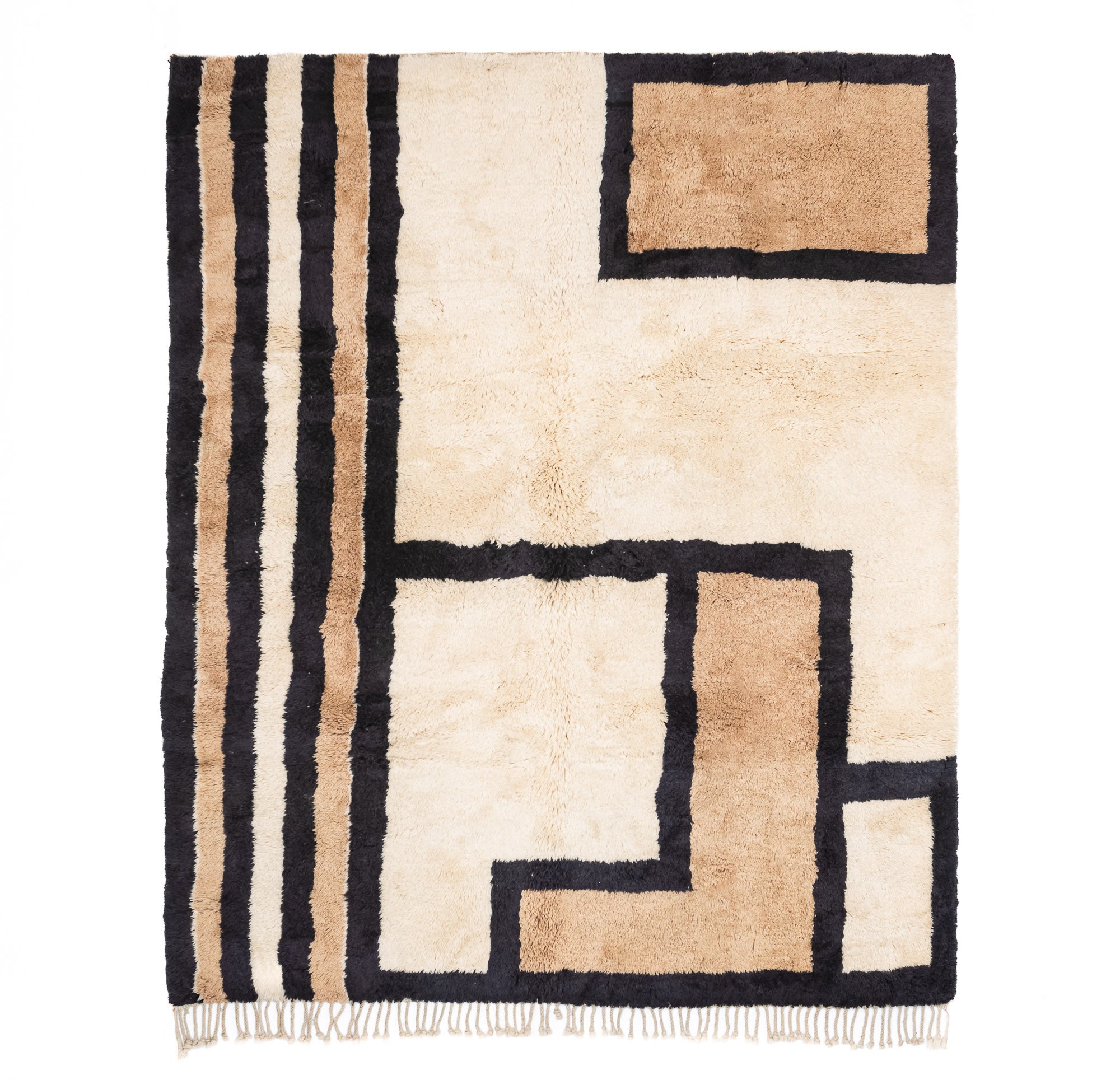 Modern Labyrinth luxury beni mrirt rug Benisouk