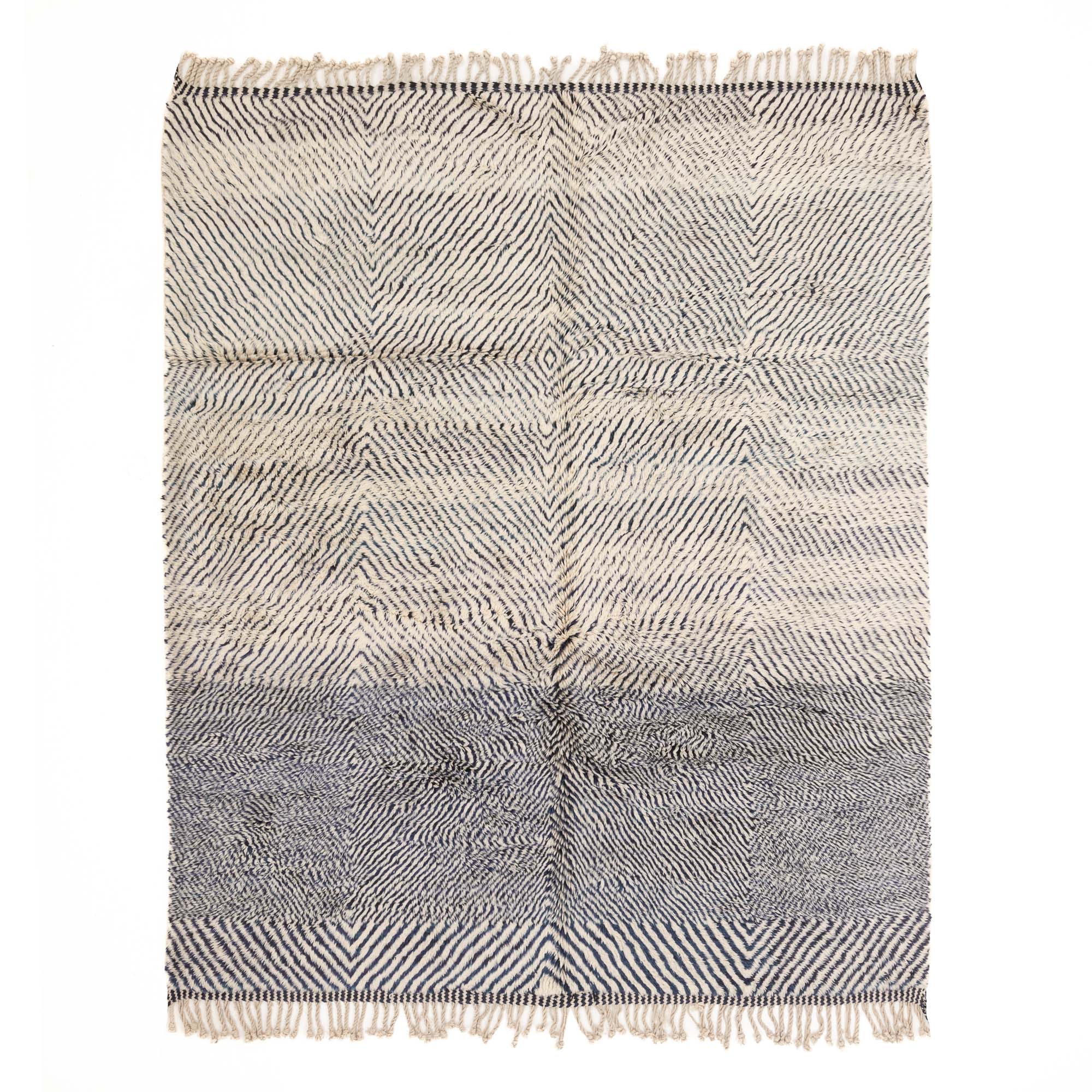 Blue Diamond - luxury beni mrirt rug - Benisouk Blue Diamond - luxury beni mrirt rug - Benisouk