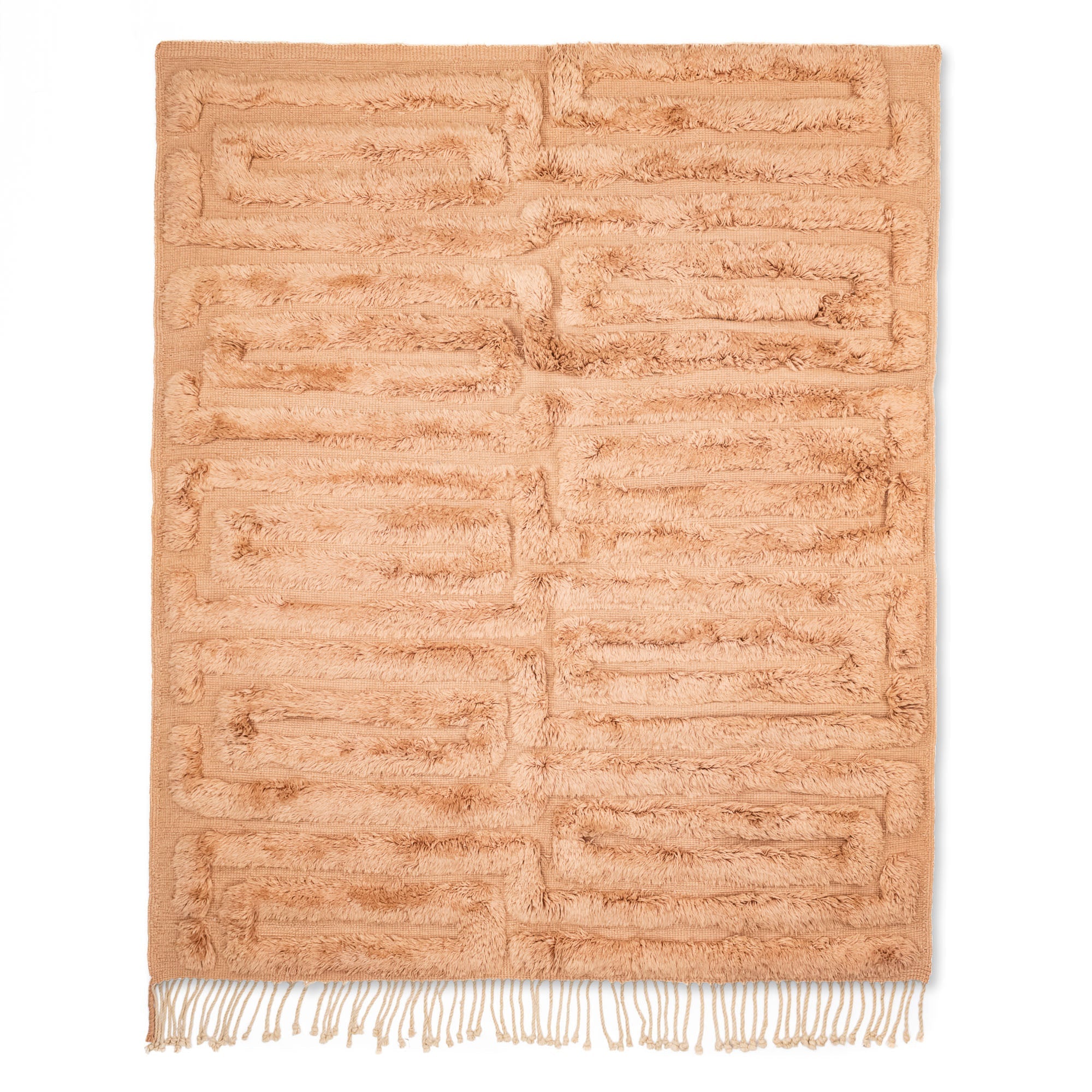 Coral Delight - Premium shag Moroccan rug - Benisouk Coral Delight - Premium shag Moroccan rug - Benisouk