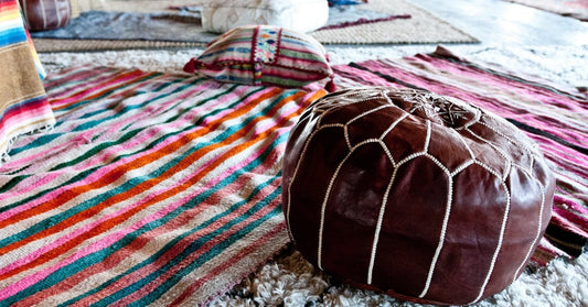4 Ways to use a Moroccan Leather Pouf - Benisouk