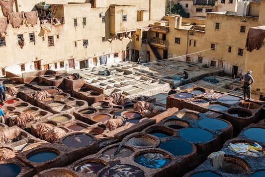 How a Moroccan Leather pouf is made - Benisouk