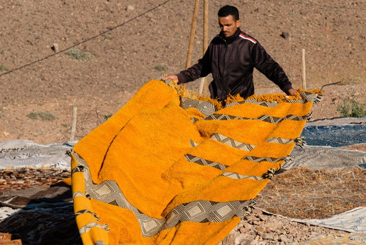 The journey of our Vintage Boujad Rugs - Benisouk
