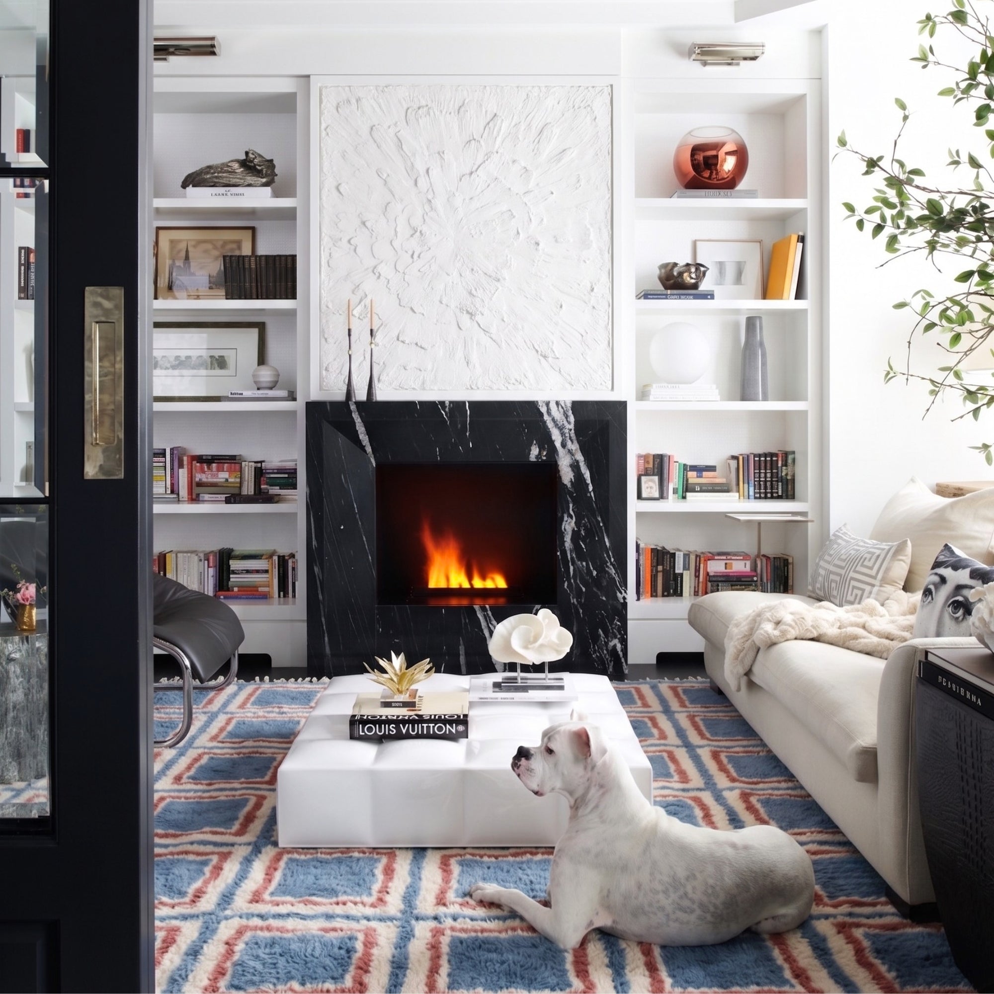 Kaleido Squares - Luxury Shag Moroccan Rug
