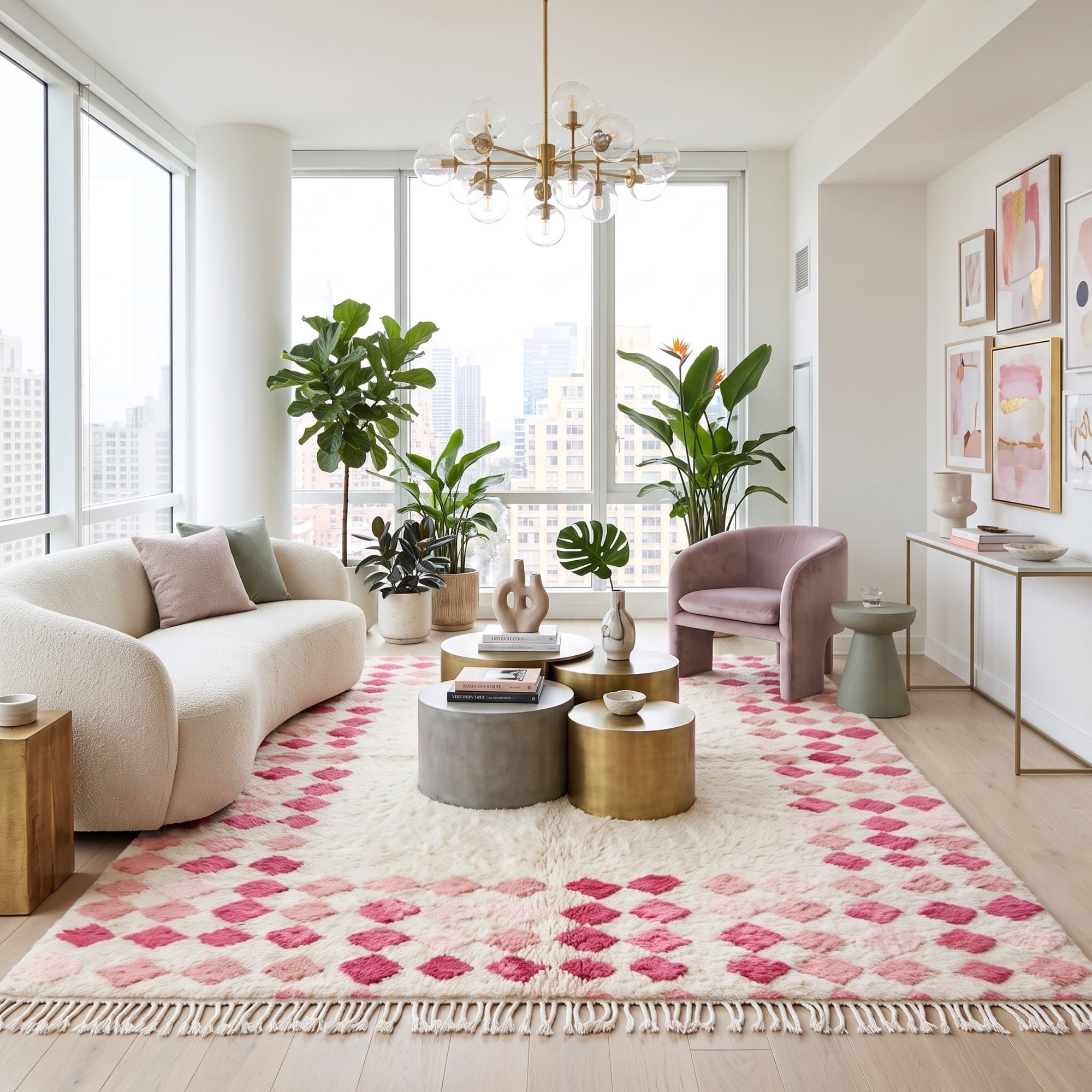 Zellige - Shag Moroccan rug