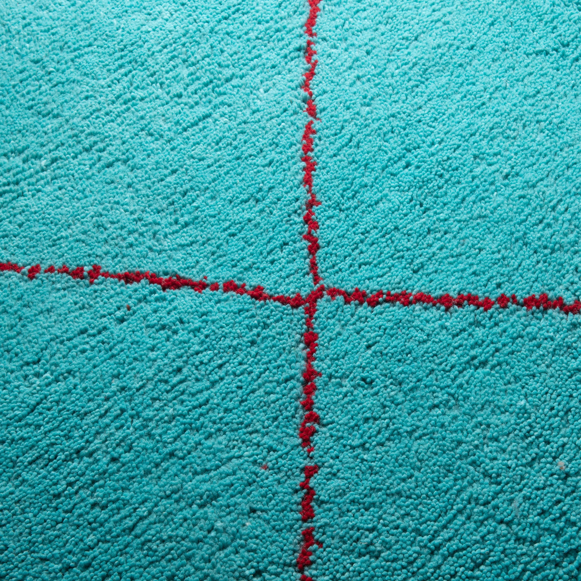 Almas Patina Red - Shag Moroccan rug