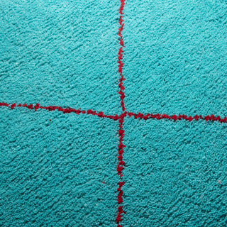 Almas Patina Red - Shag Moroccan rug