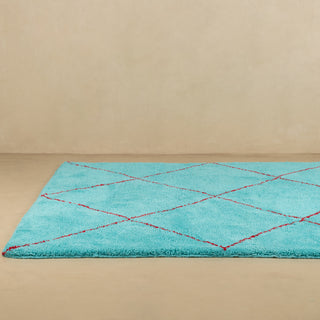 Almas Patina Red - Shag Moroccan rug