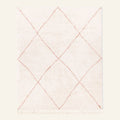 Almas Natural Wool Terracotta - Shag Moroccan rug