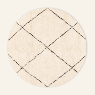 Almas Round - Shag Moroccan rug