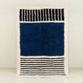 Rabab navy blue - Beni ourain rug