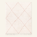 Almas Natural Wool Terracotta - Shag Moroccan rug