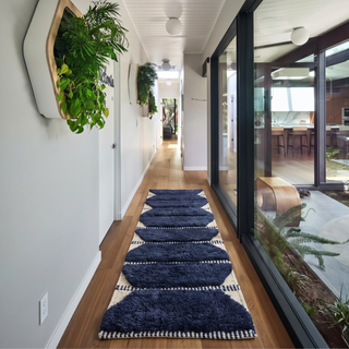 Blue Berry -  Luxury Shag Moroccan Runner Rug