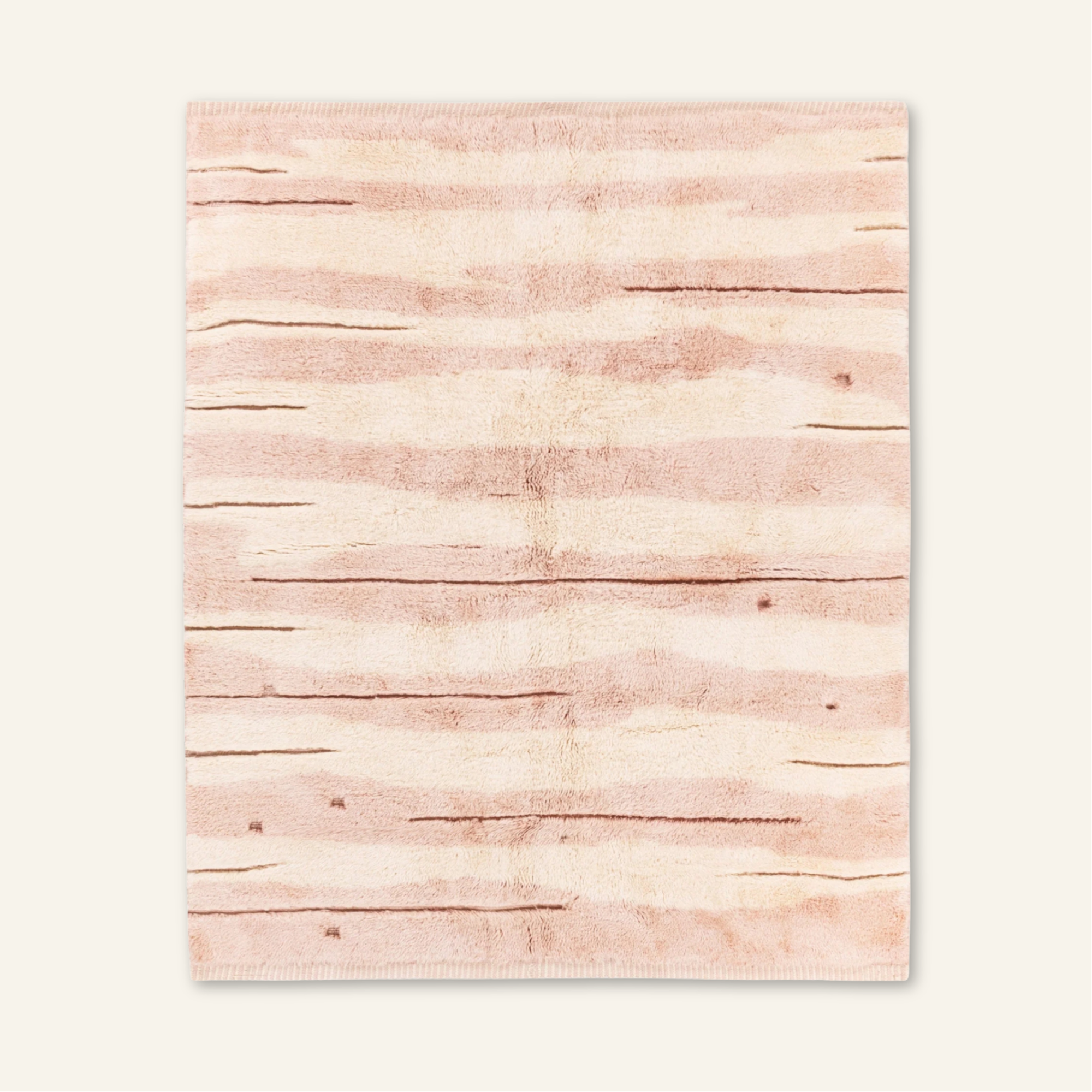 Blush Timber - Luxury Shag Moroccan Rug