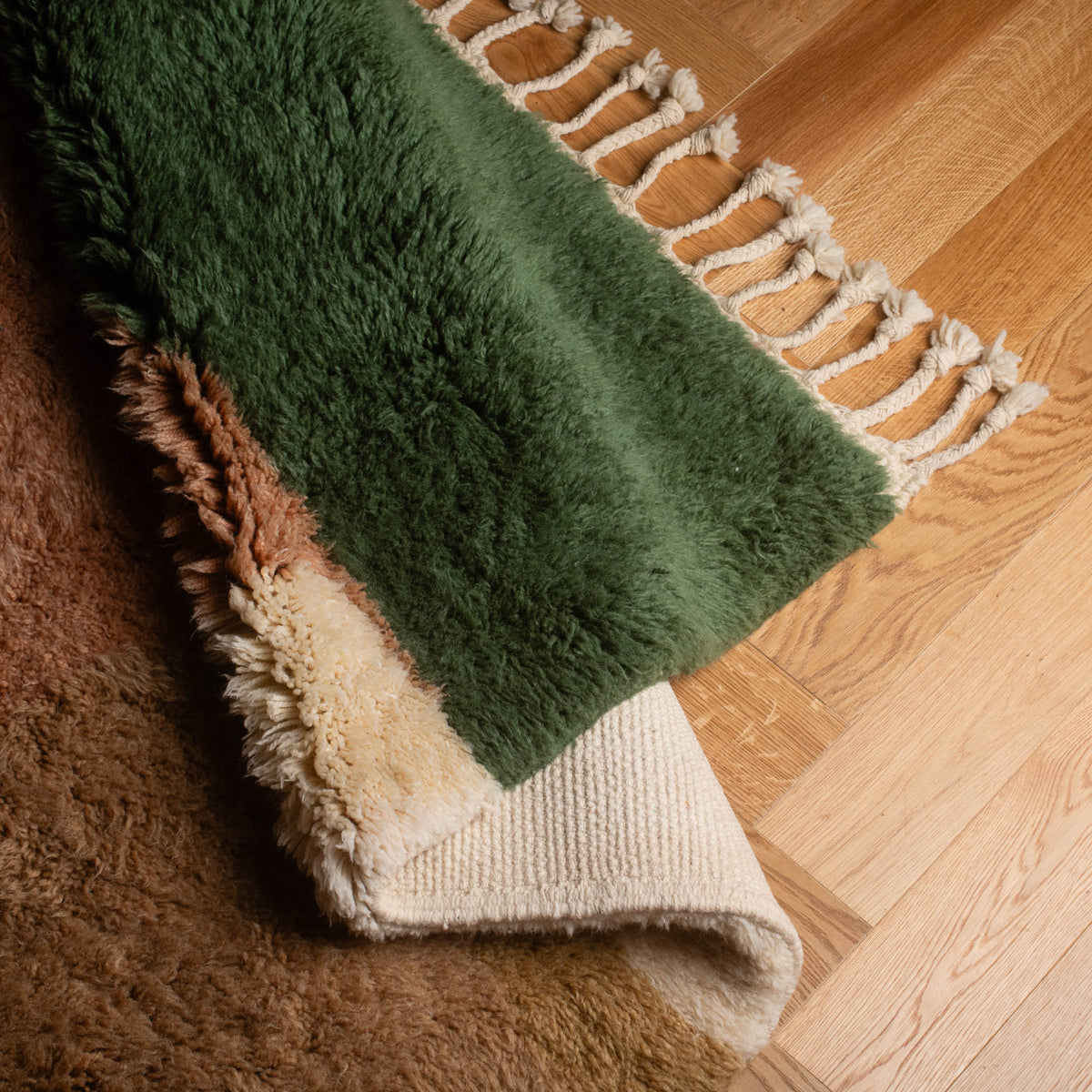 Chromatic Shards - Luxury Shag Moroccan Rug
