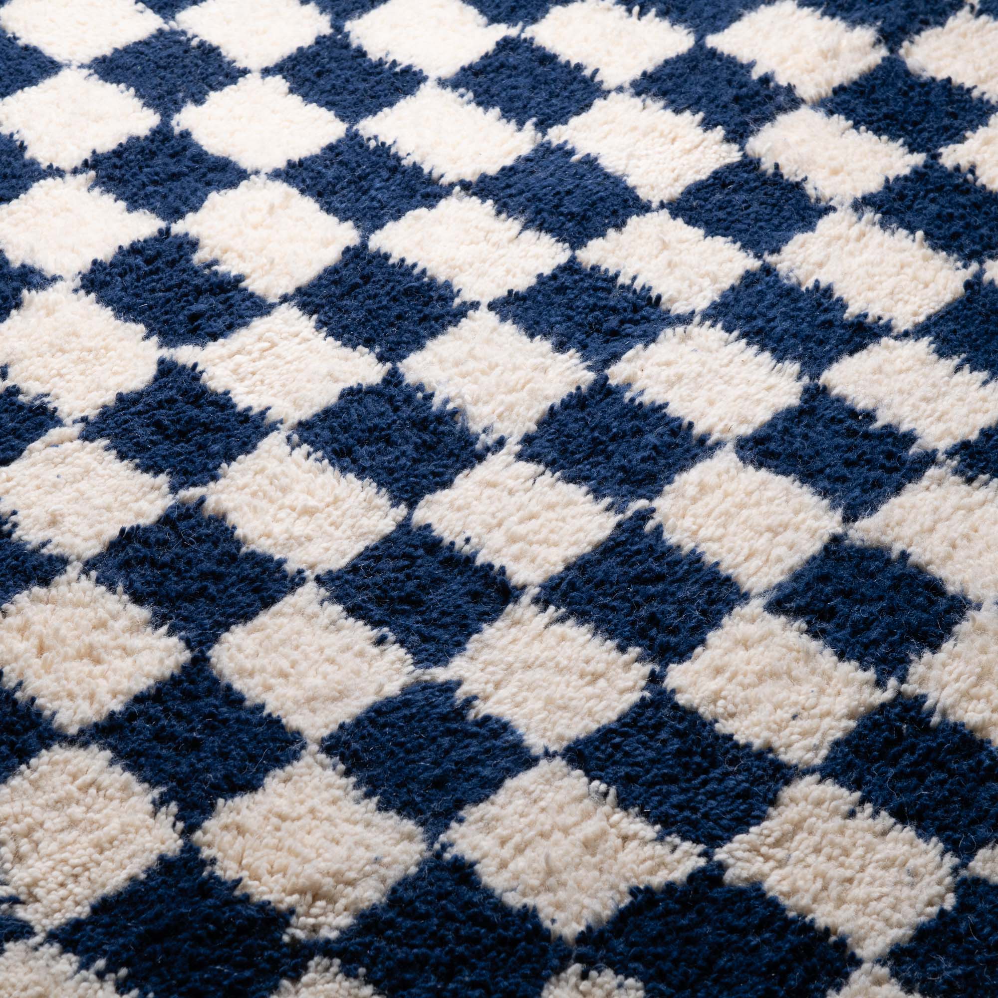Dama Navy Blue - Shag Moroccan rug
