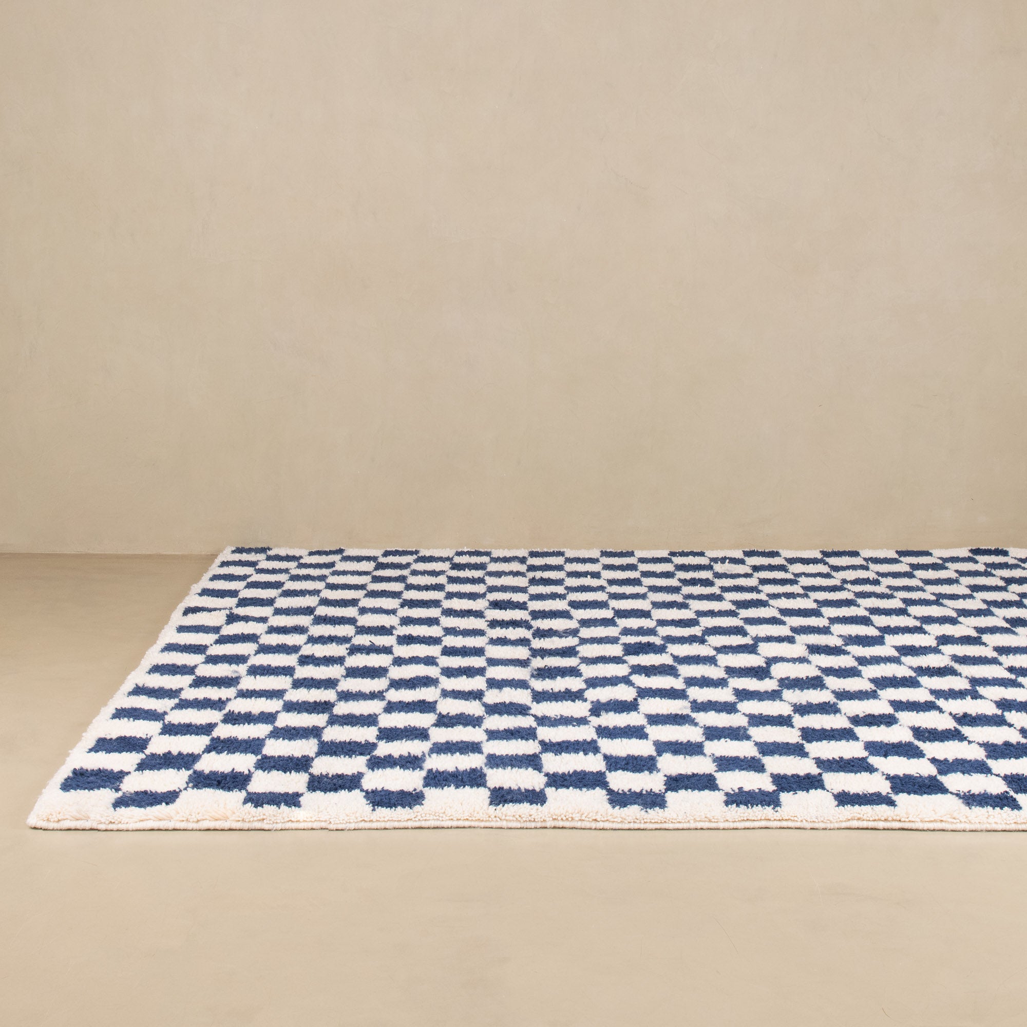 Dama Navy Blue - Shag Moroccan rug
