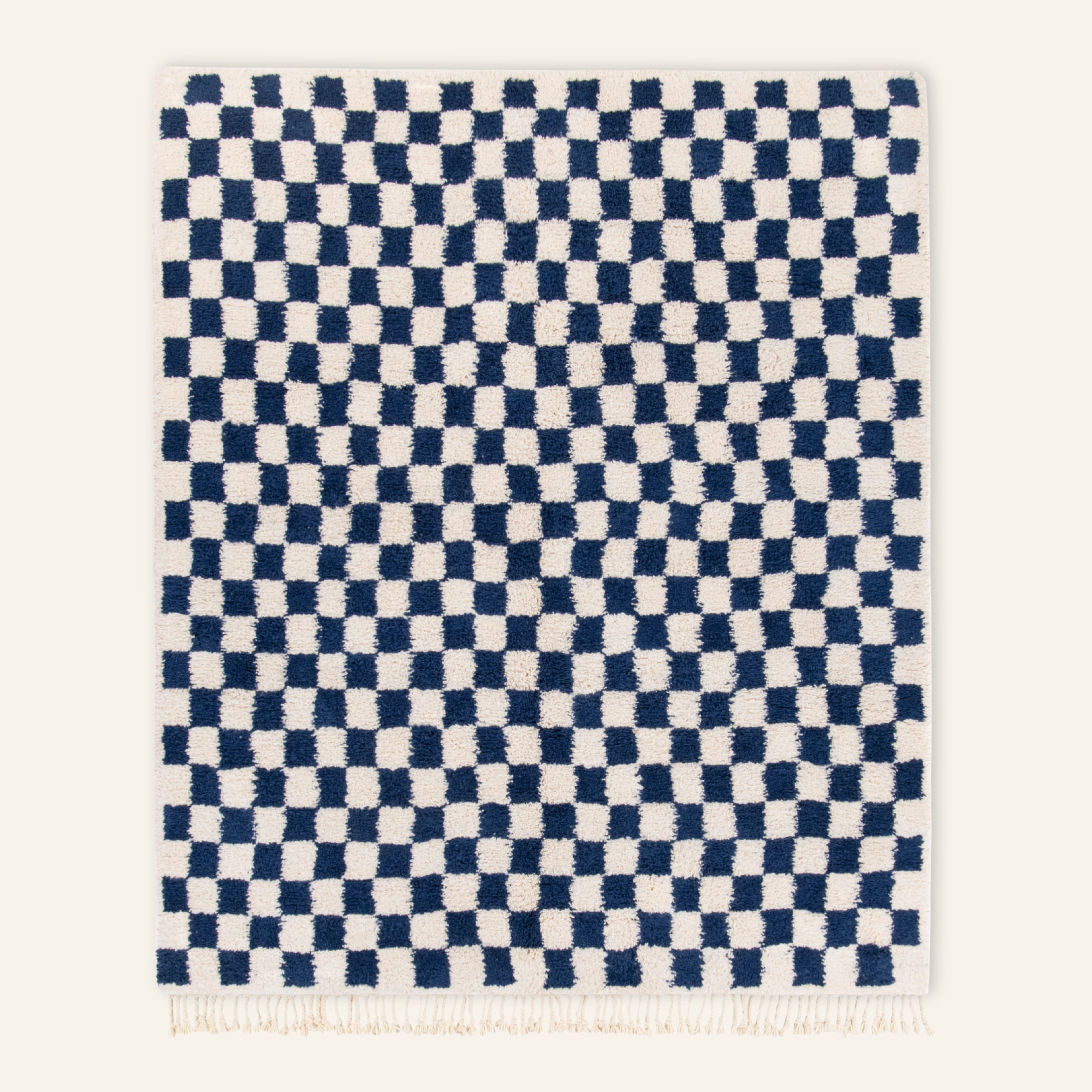 Dama Navy Blue - Shag Moroccan rug