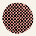 Dama Rose Round - Shag Moroccan rug