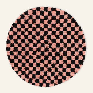 Dama Rose Round - Shag Moroccan rug