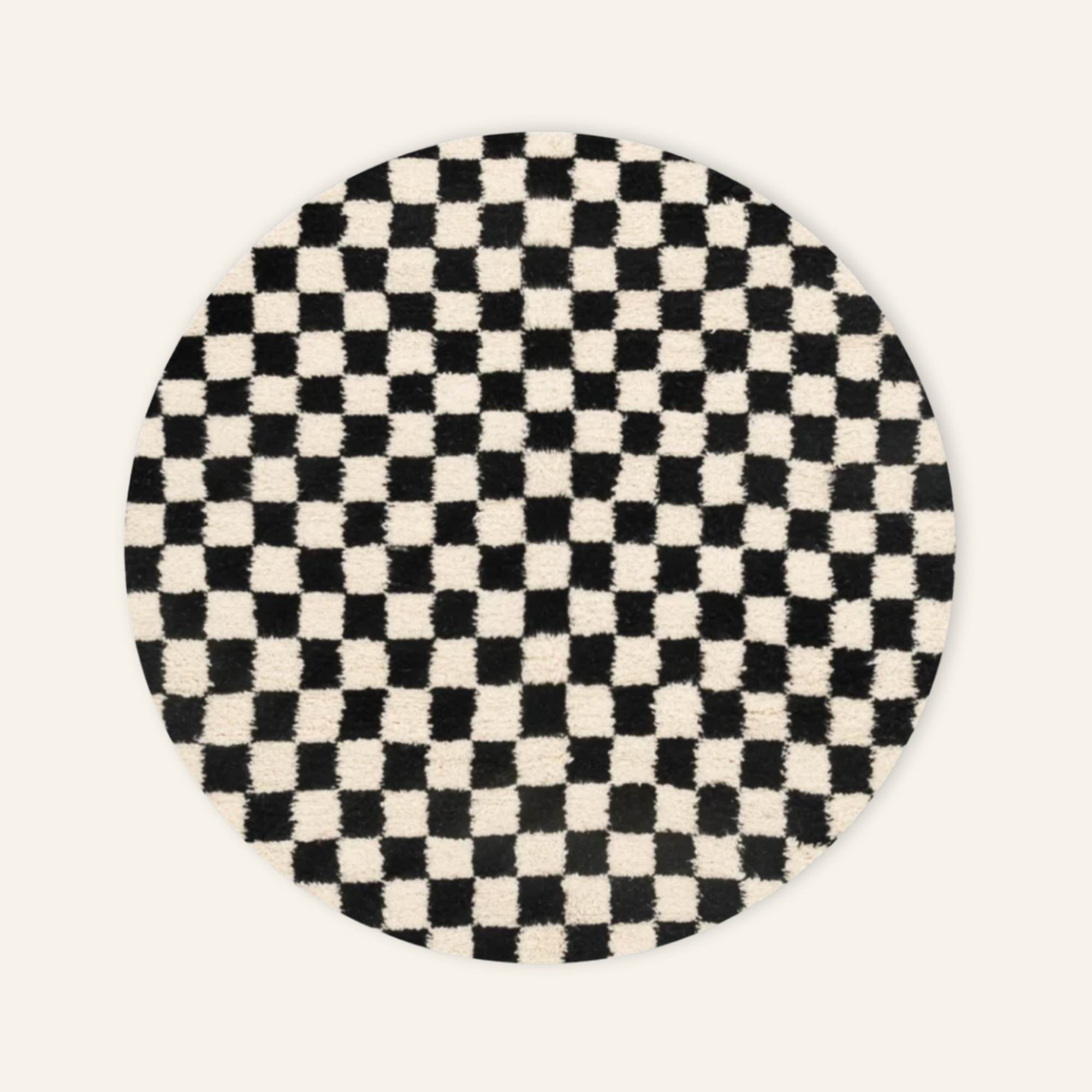 Dama Round - Shag Moroccan rug