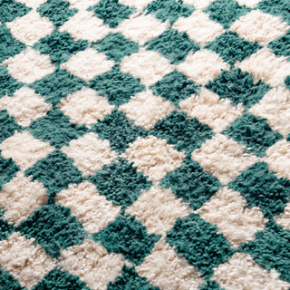 Dama Teal - Shag Moroccan rug