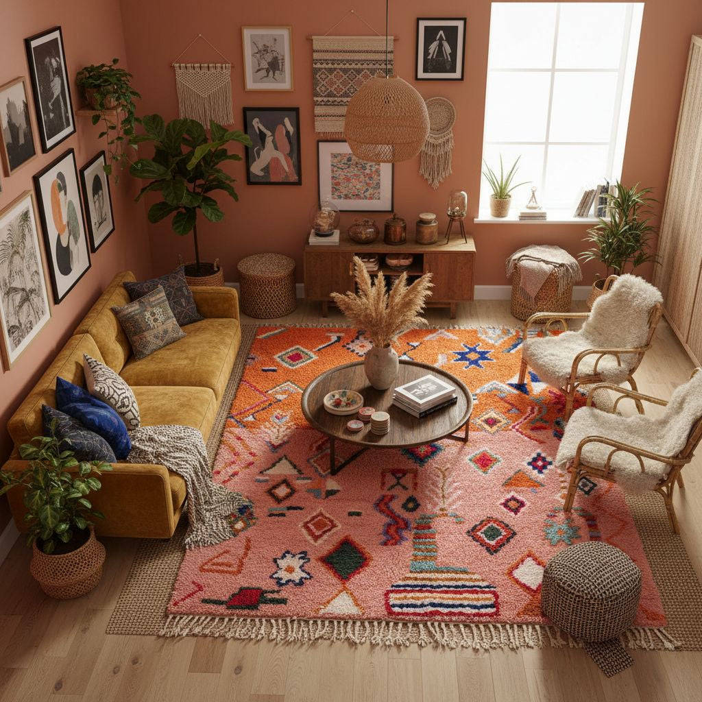 Farah - Shag Moroccan rug – Benisouk