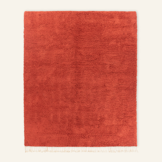 Elbayda Terracotta - Shag Moroccan rug