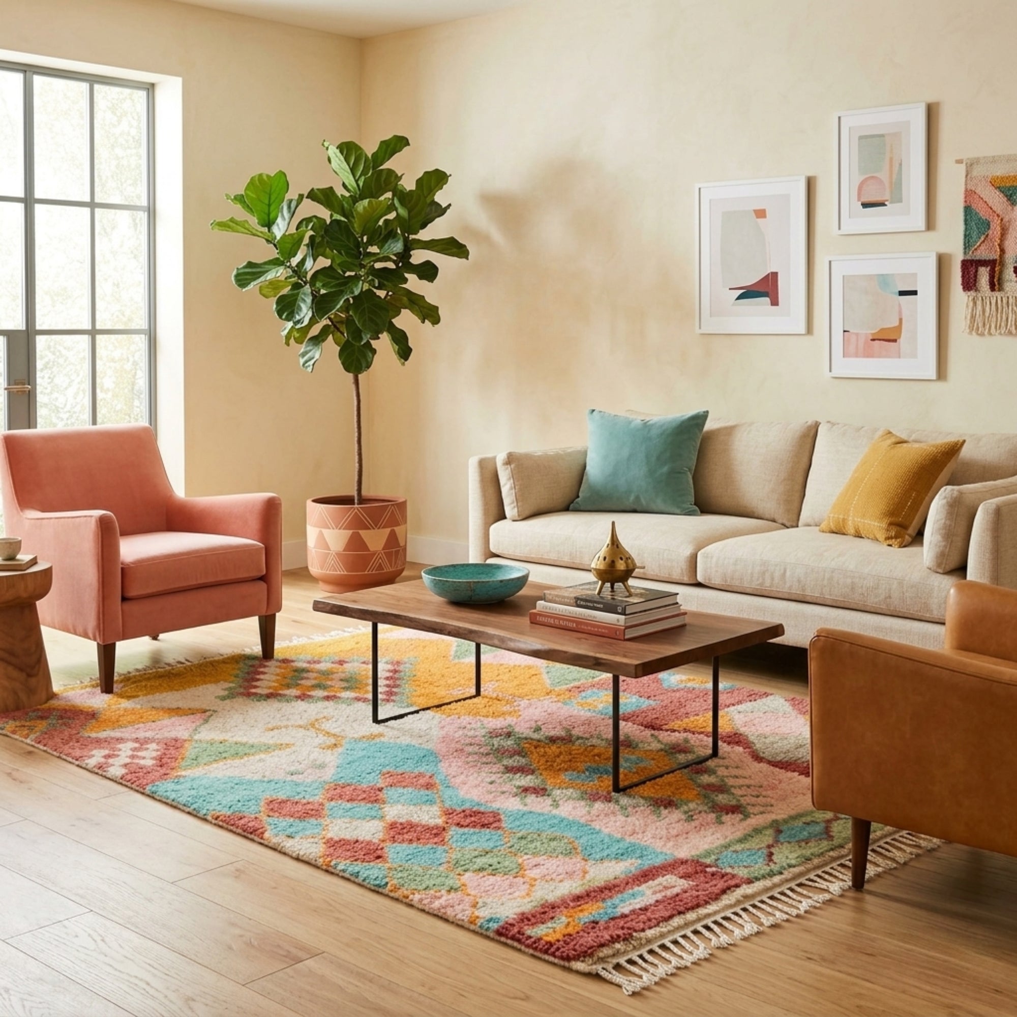Fadia - Shag Moroccan rug