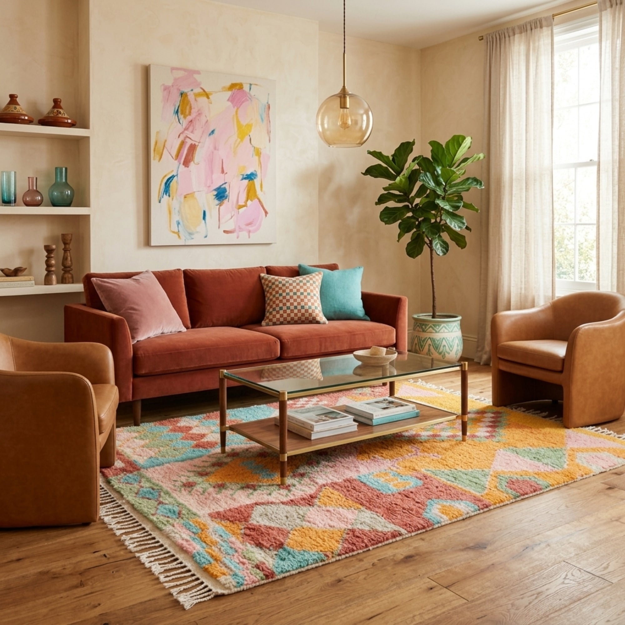 Fadia - Shag Moroccan rug