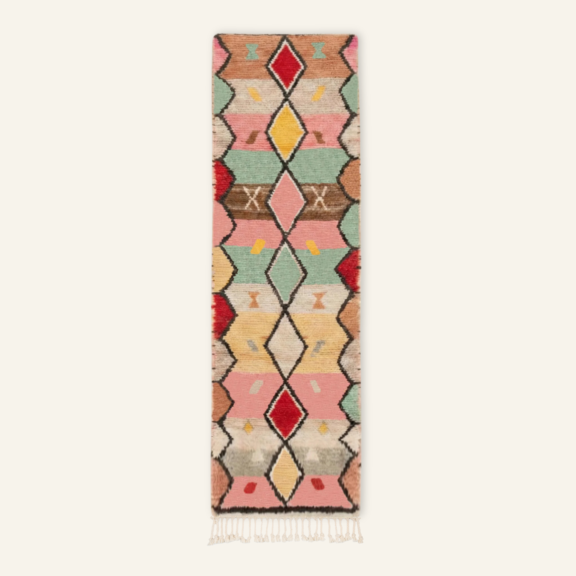 Fahd - Shag Moroccan runner rug