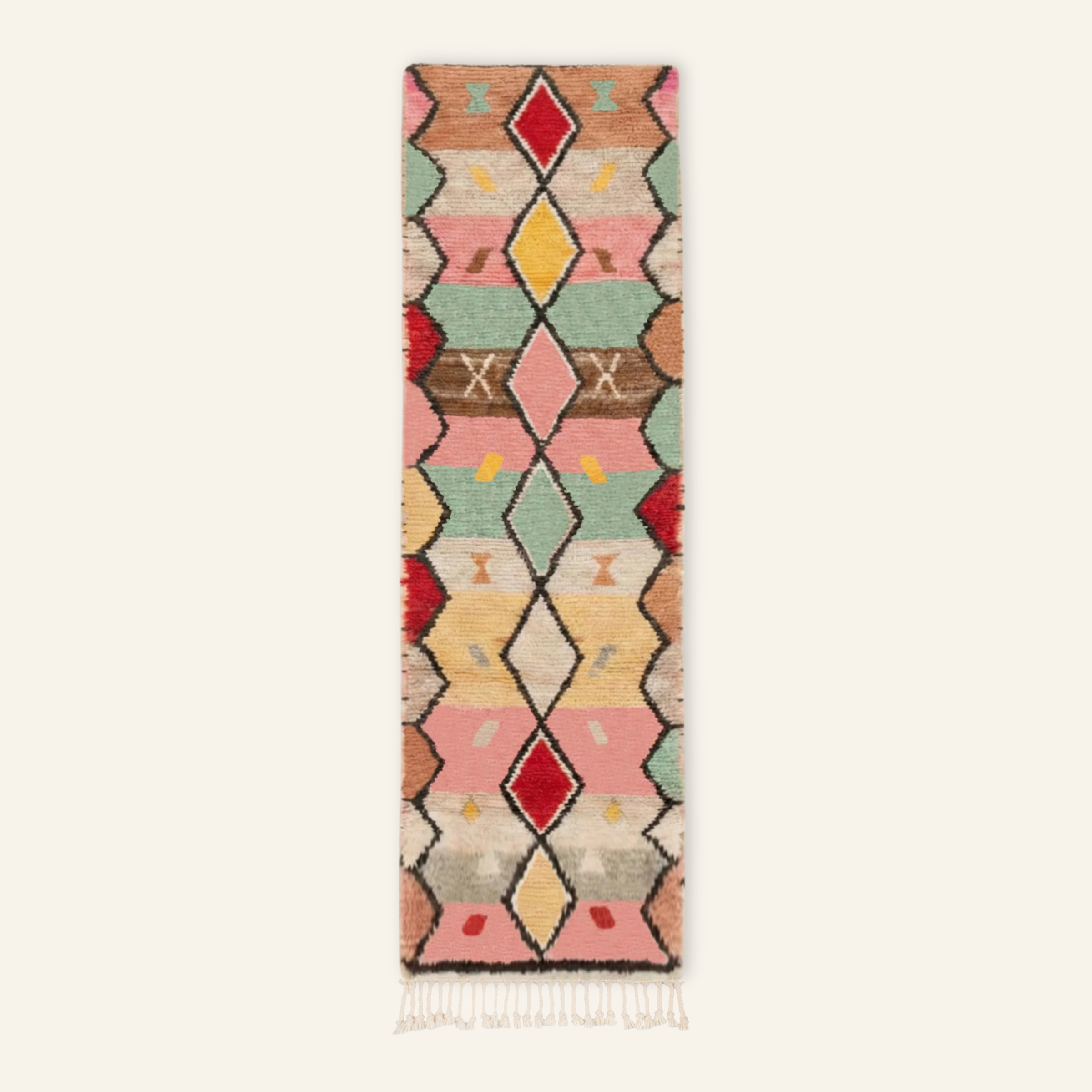 Fahd - Shag Moroccan runner rug