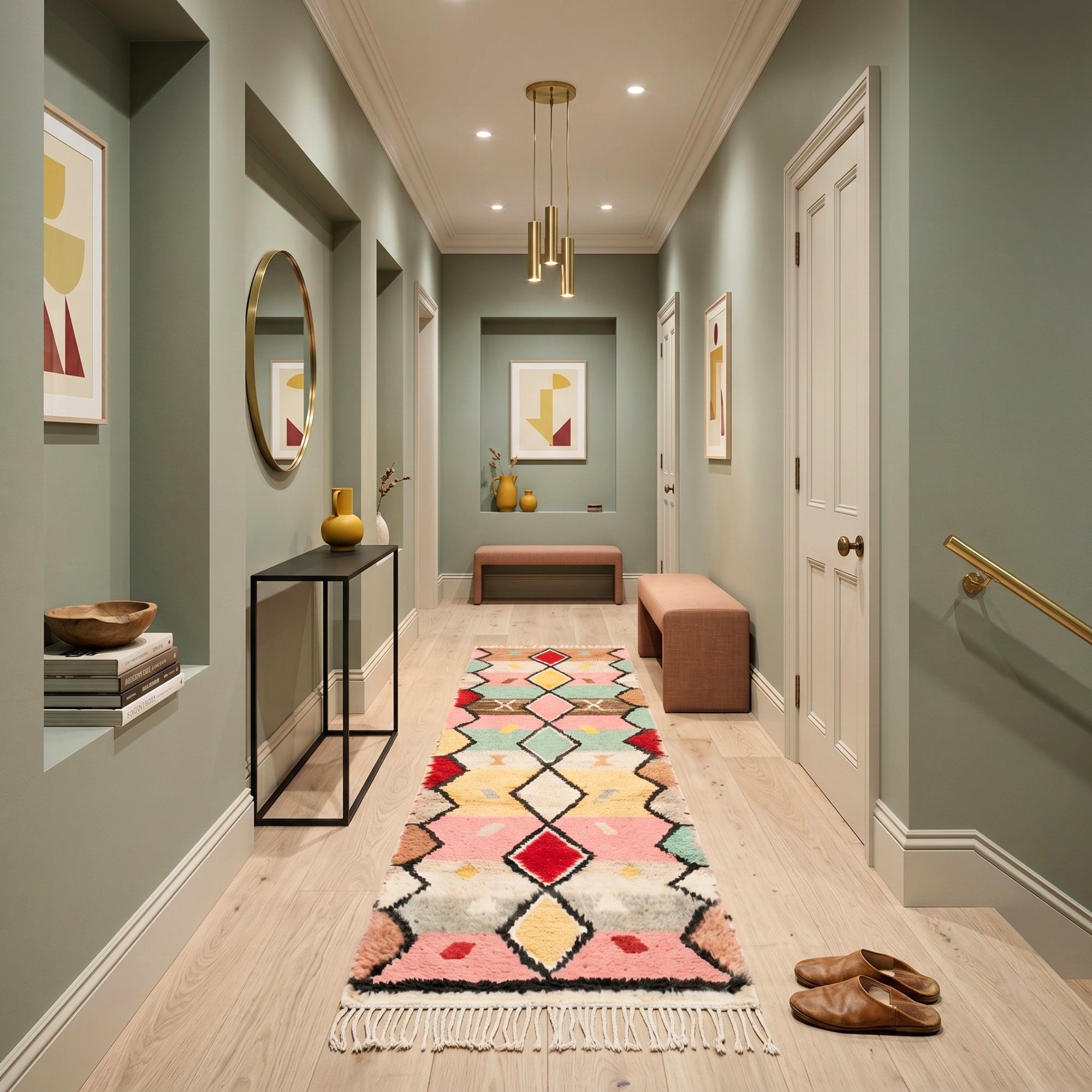 Fahd - Shag Moroccan runner rug