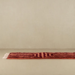 Graphic Earth -  Luxury Shag Moroccan Runner Rug