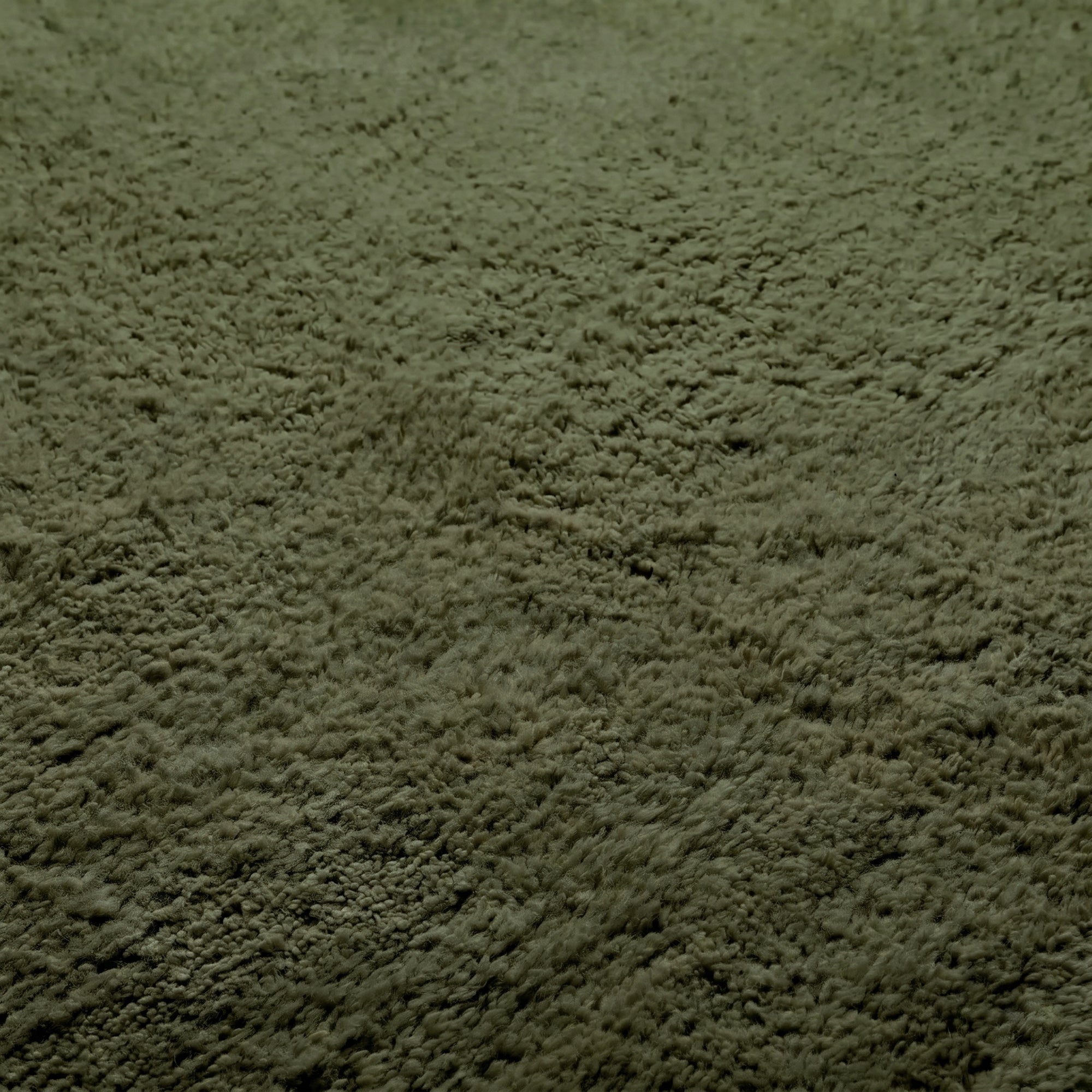 Elbayda Soldier Green - Shag Moroccan rug