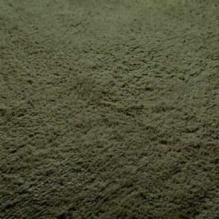 Elbayda Soldier Green - Shag Moroccan rug