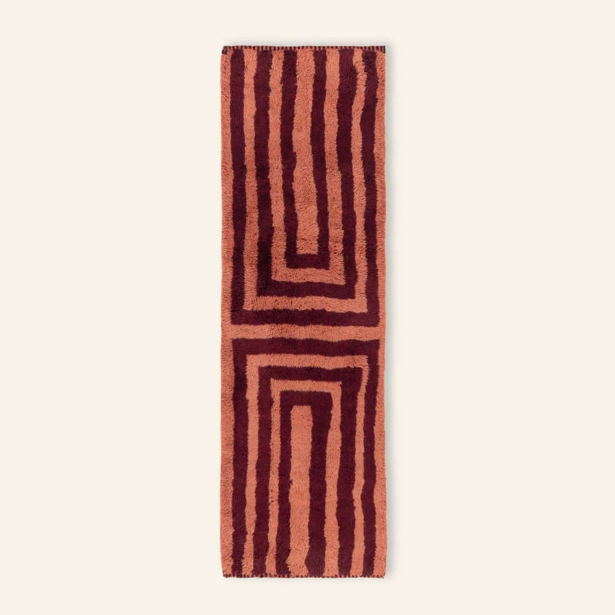 Graphic Earth -  Luxury Shag Moroccan Runner Rug