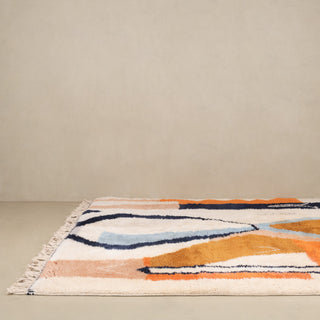 Ink Flowing - Luxury Shag Moroccan Rug