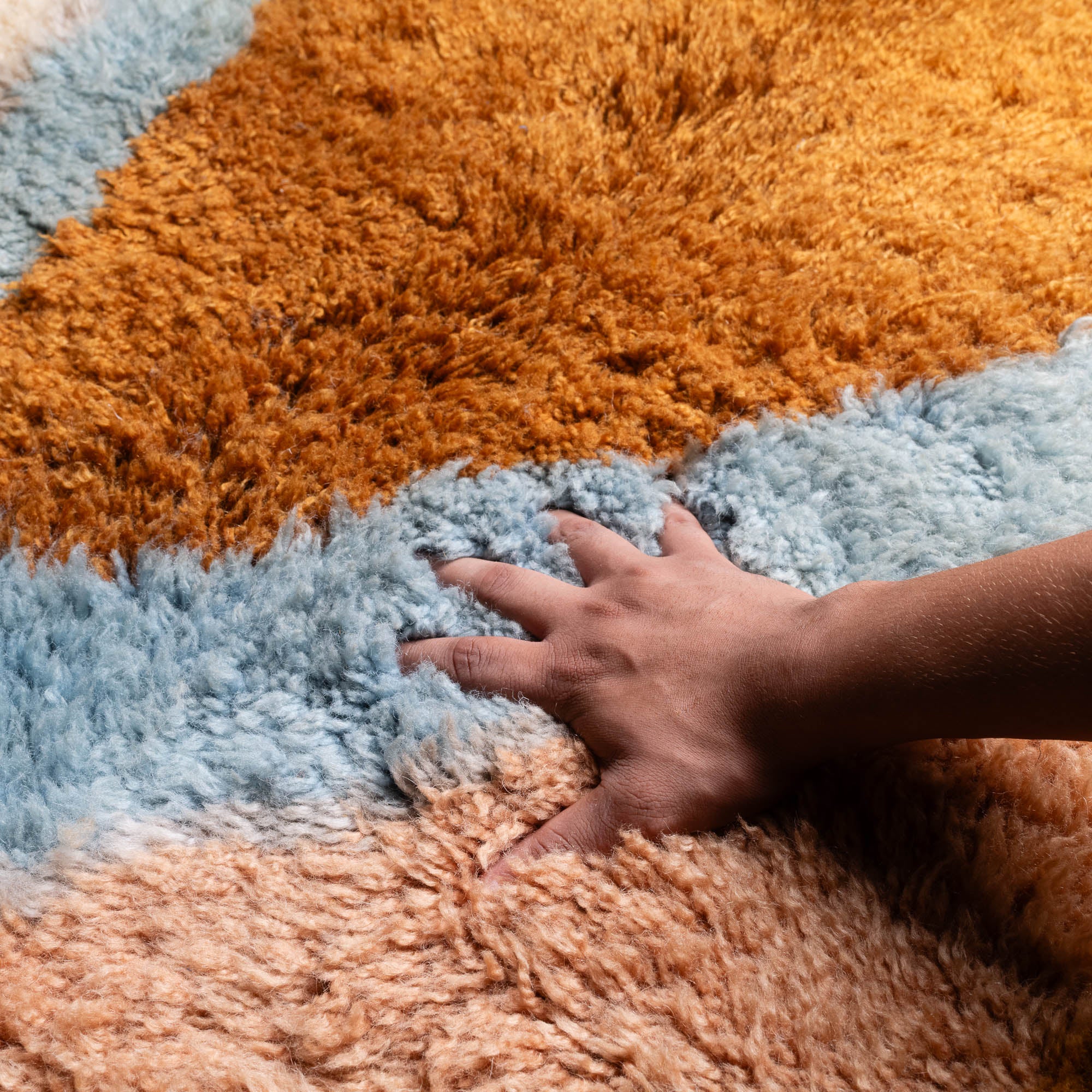 Ink Flowing - Luxury Shag Moroccan Rug