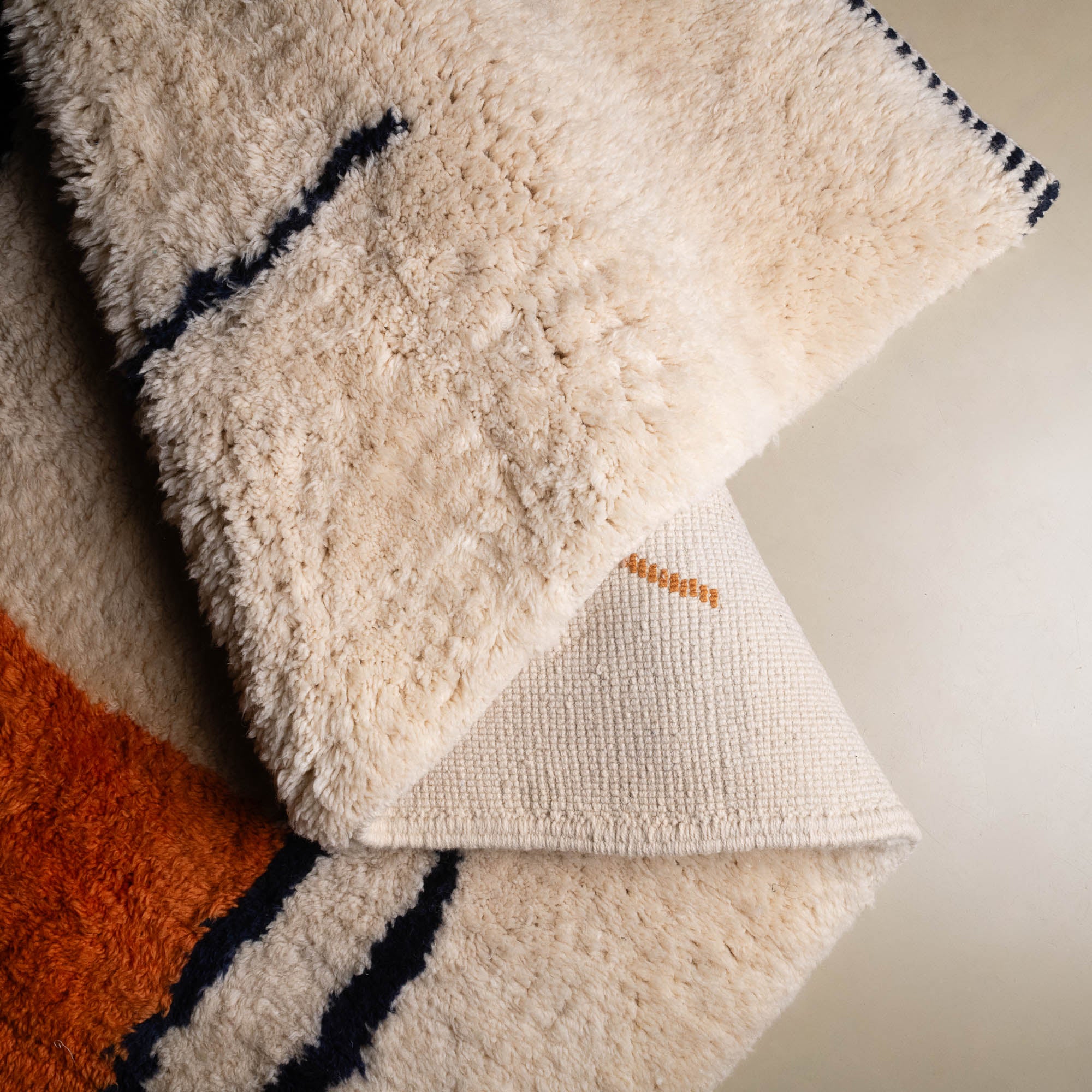 Ink Flowing - Luxury Shag Moroccan Rug