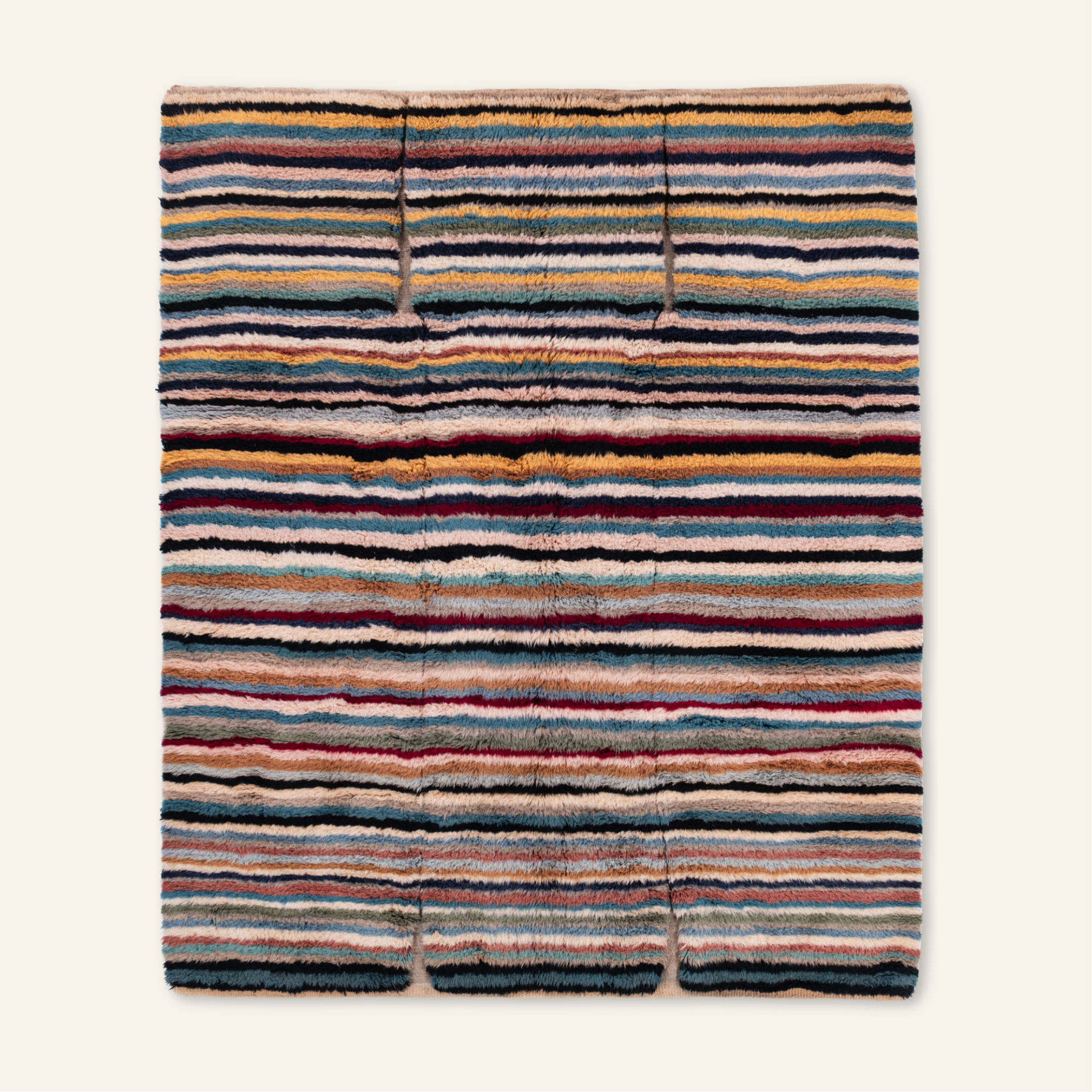 Linear Bloom - Luxury Shag Moroccan Rug