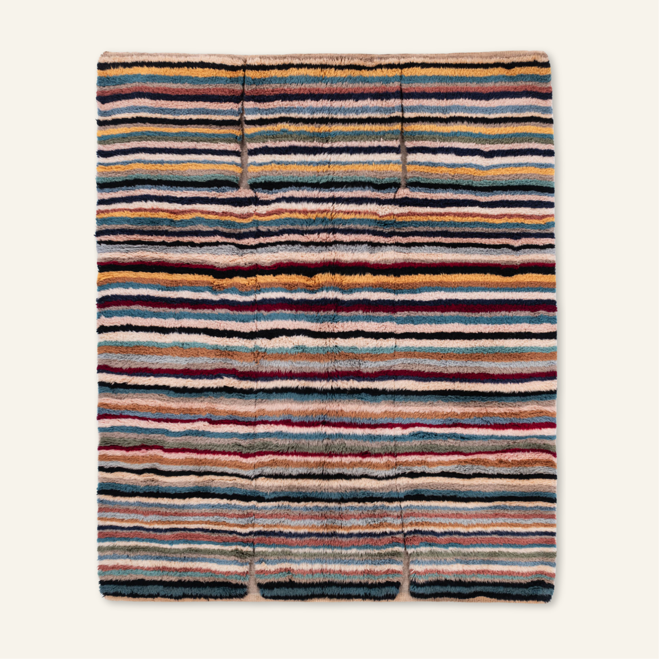 Linear Bloom - Luxury Shag Moroccan Rug