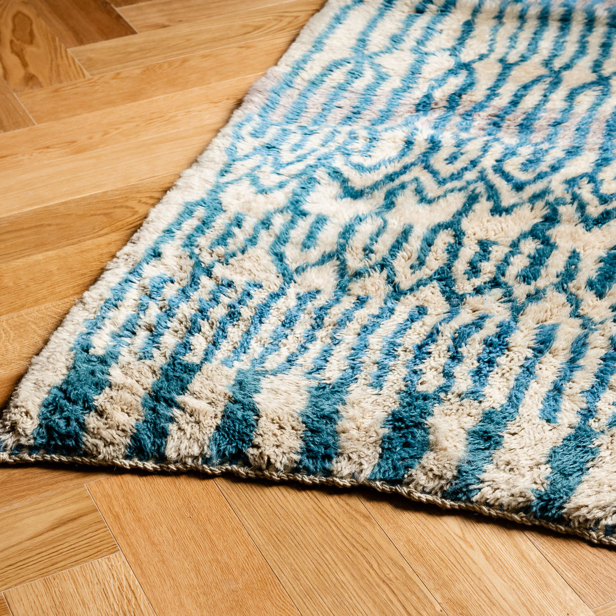 Green Amazon -  Luxury Shag Moroccan Runner Rug