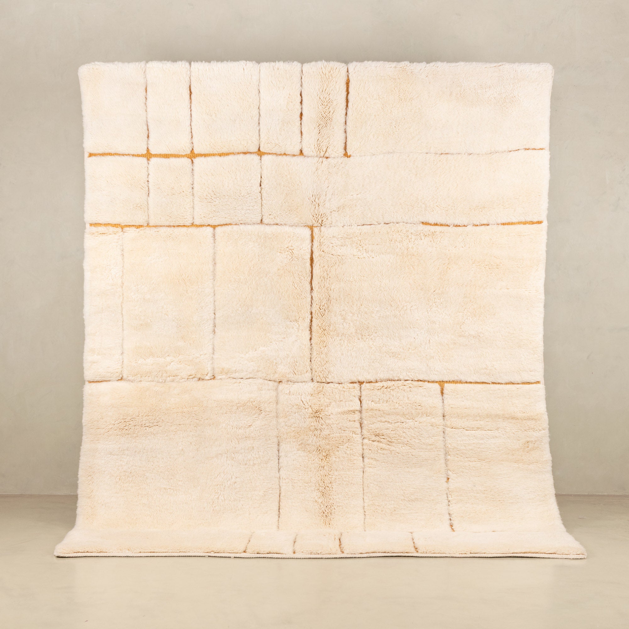Sandstone Gride - Luxury Shag Moroccan Rug