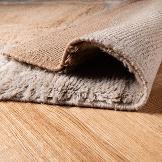 Peach Fossil - Luxury Shag Moroccan Rug