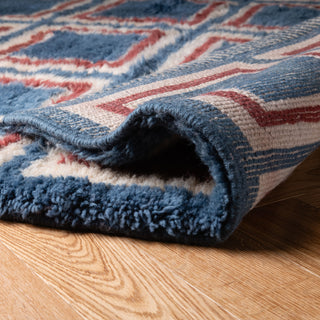 Kaleido Squares - Luxury Shag Moroccan Rug
