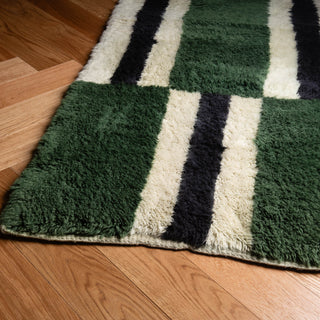 Parallel Pulse - Luxury Shag Moroccan Rug
