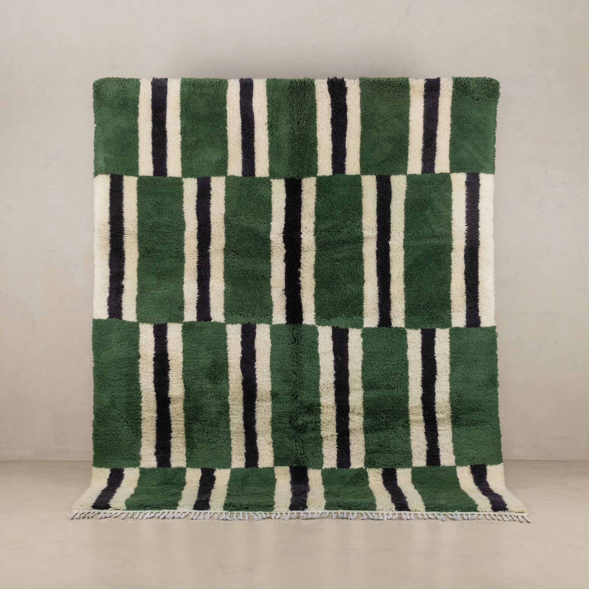 Parallel Pulse - Luxury Shag Moroccan Rug