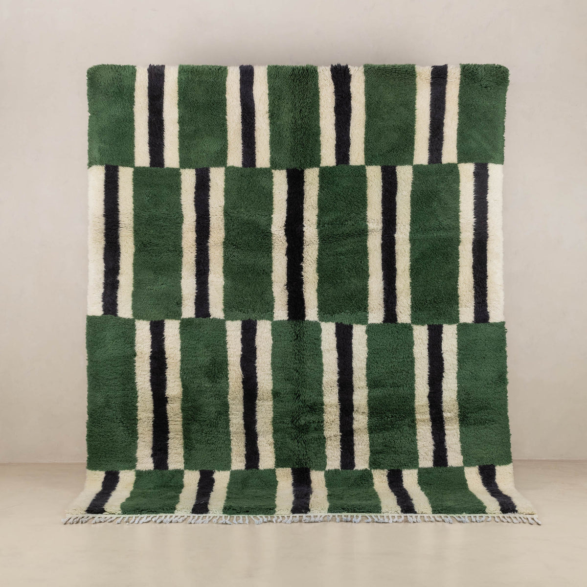 Parallel Pulse - Luxury Shag Moroccan Rug