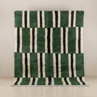 Parallel Pulse - Luxury Shag Moroccan Rug