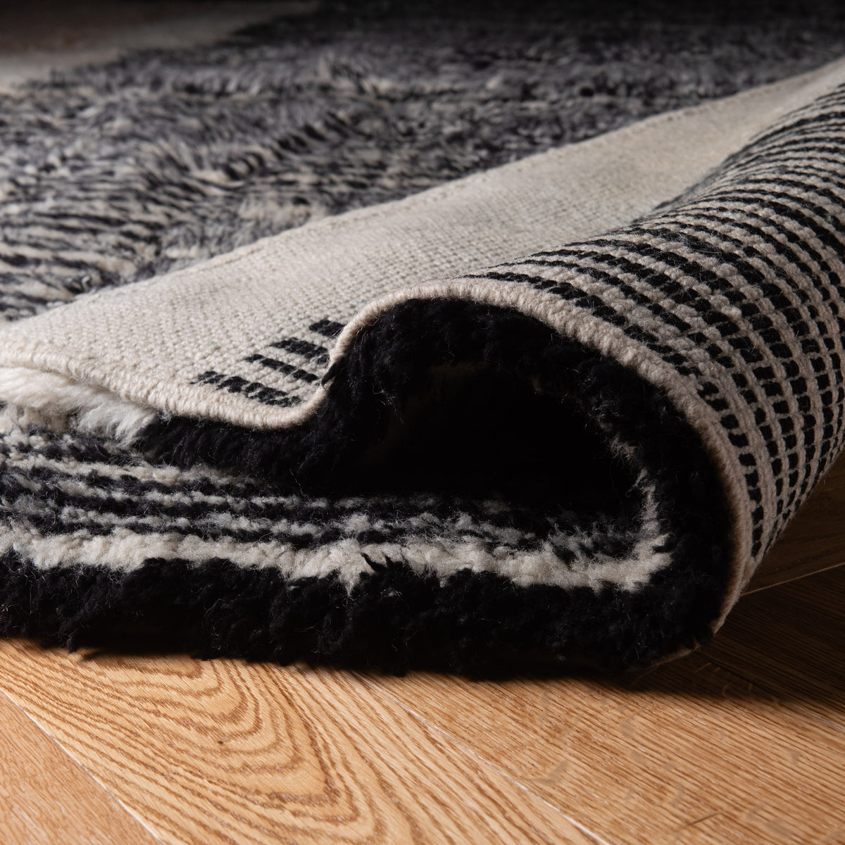 Blush Divide - Luxury Shag Moroccan Rug